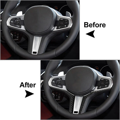 Steering Wheel Cover Trim for BMW 3 5 6 Series X3 G01 X4 G05 G05 (2018-2023)