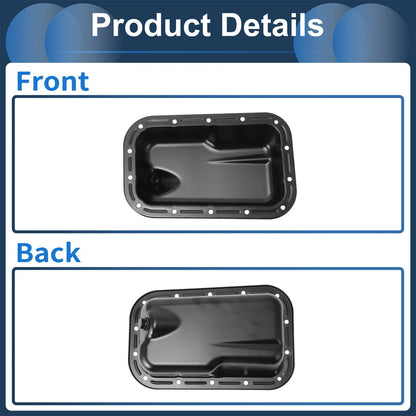 Engine Oil Pan for Jeep Wrangler 2012-2018 - 1 Pc Iron Black