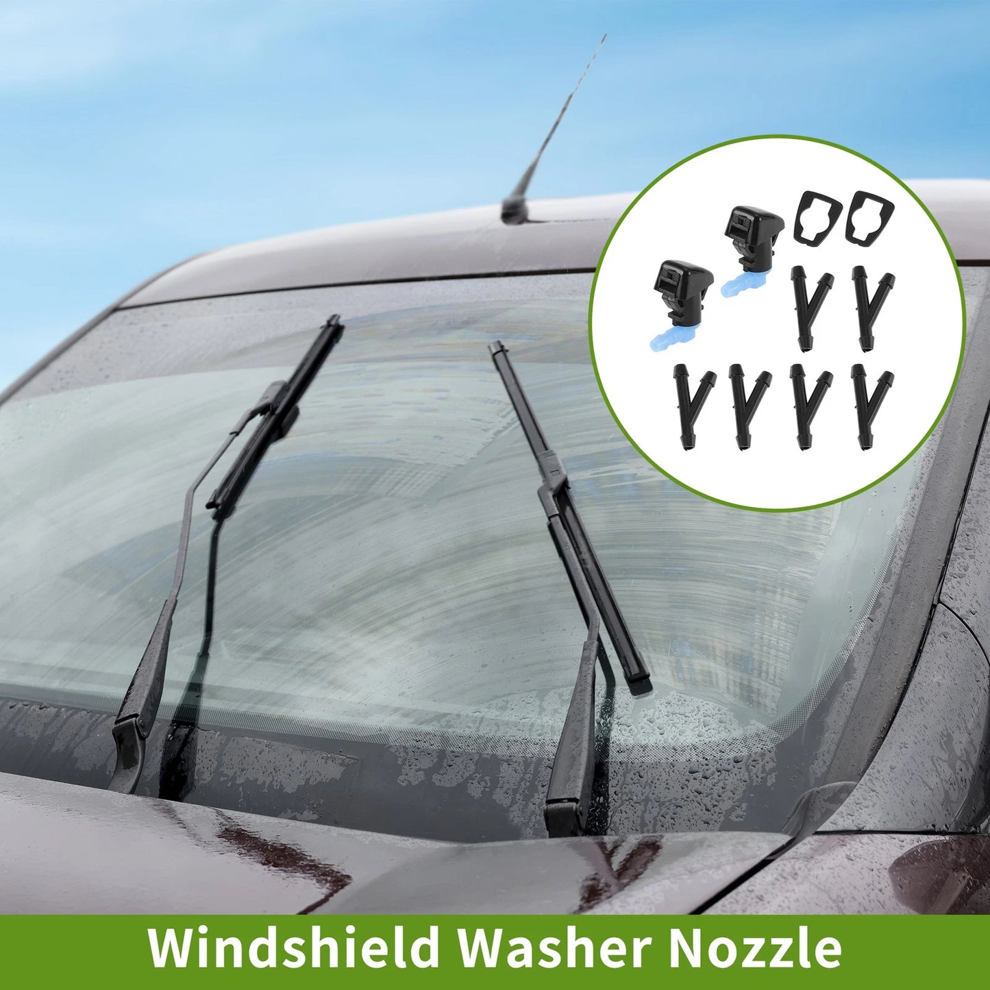 Windshield Washer Nozzle & Hose for Ford (2013-2019)