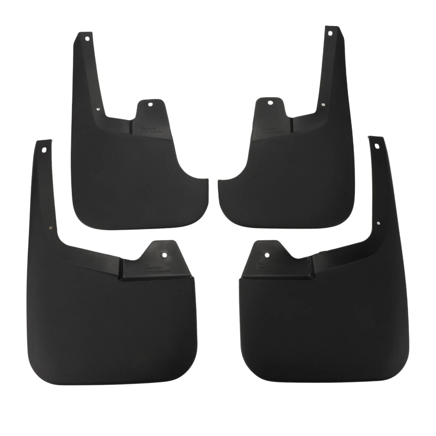 Mud Flaps Splash Guards 1 Set for Isuzu D-MAX 4 Doors (2010-2020)