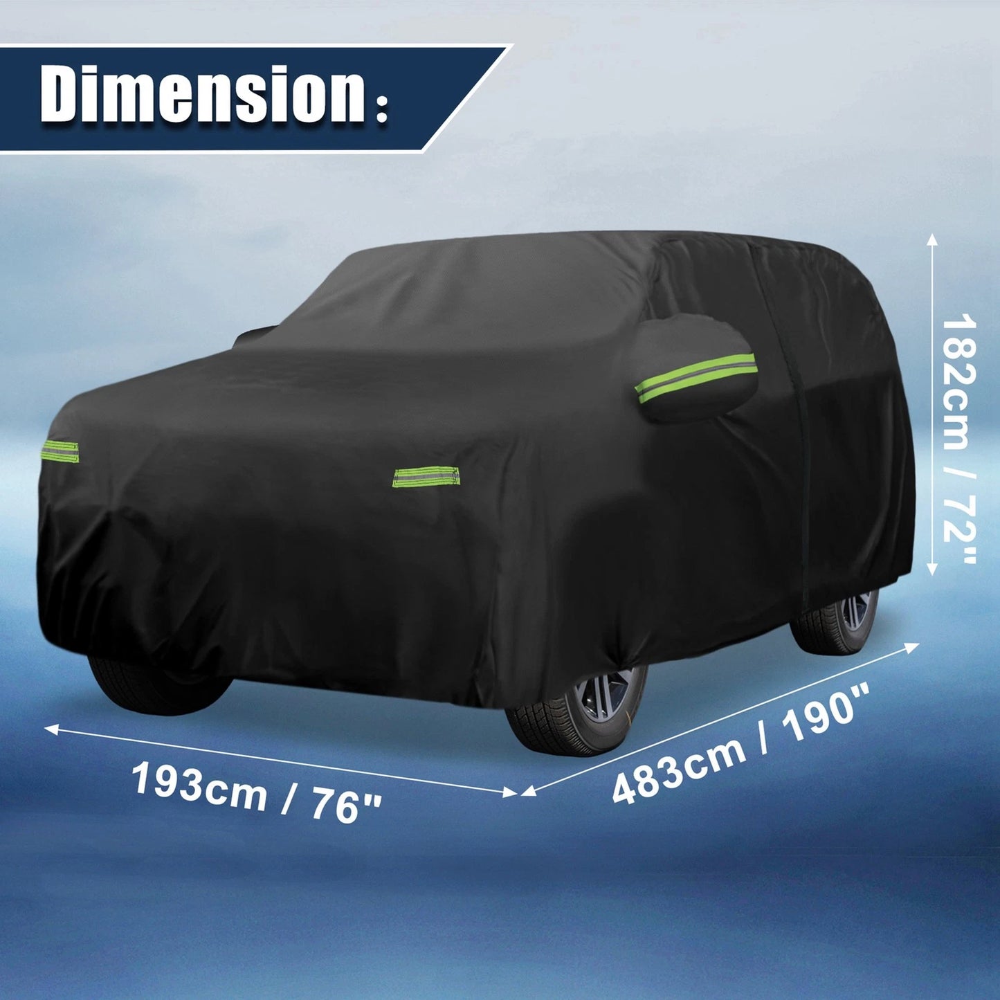 Waterproof Full Car Cover with Zipper for Toyota 4Runner (2002-2023)