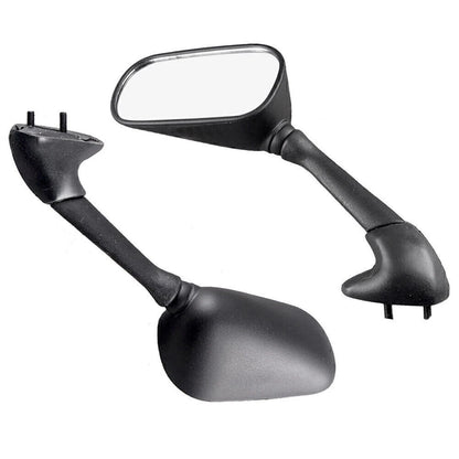Oval Matte Rear View Mirrors for Yamaha YZF R6 (2001-2003)