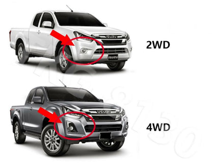 Fog Light Cover Trim for Isuzu D-Max 4WD (2018-2019)