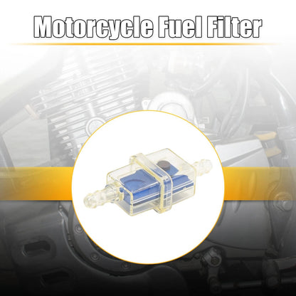 3pcs Blue Square Motorcycle Gasoline Fuel Filter with Magnet for 5mm Hose