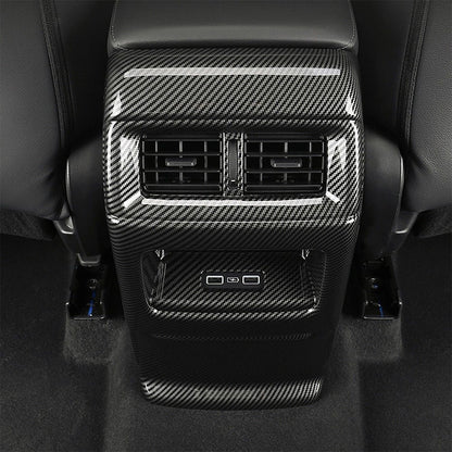 Carbon Fiber Style Rear Air Vent Panel Cover for Honda CR-V 2023-2024