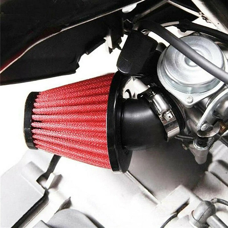 42mm Air Filter 45 Degree Curved Inlet for Kawasaki Suzuki (Fits Various Models)