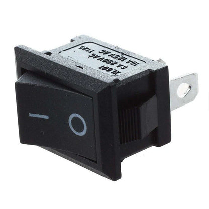 Mini Rocker Switch 2 Pin ON/OFF SPST 6A 125VAC for Car/Boat - 10PCS