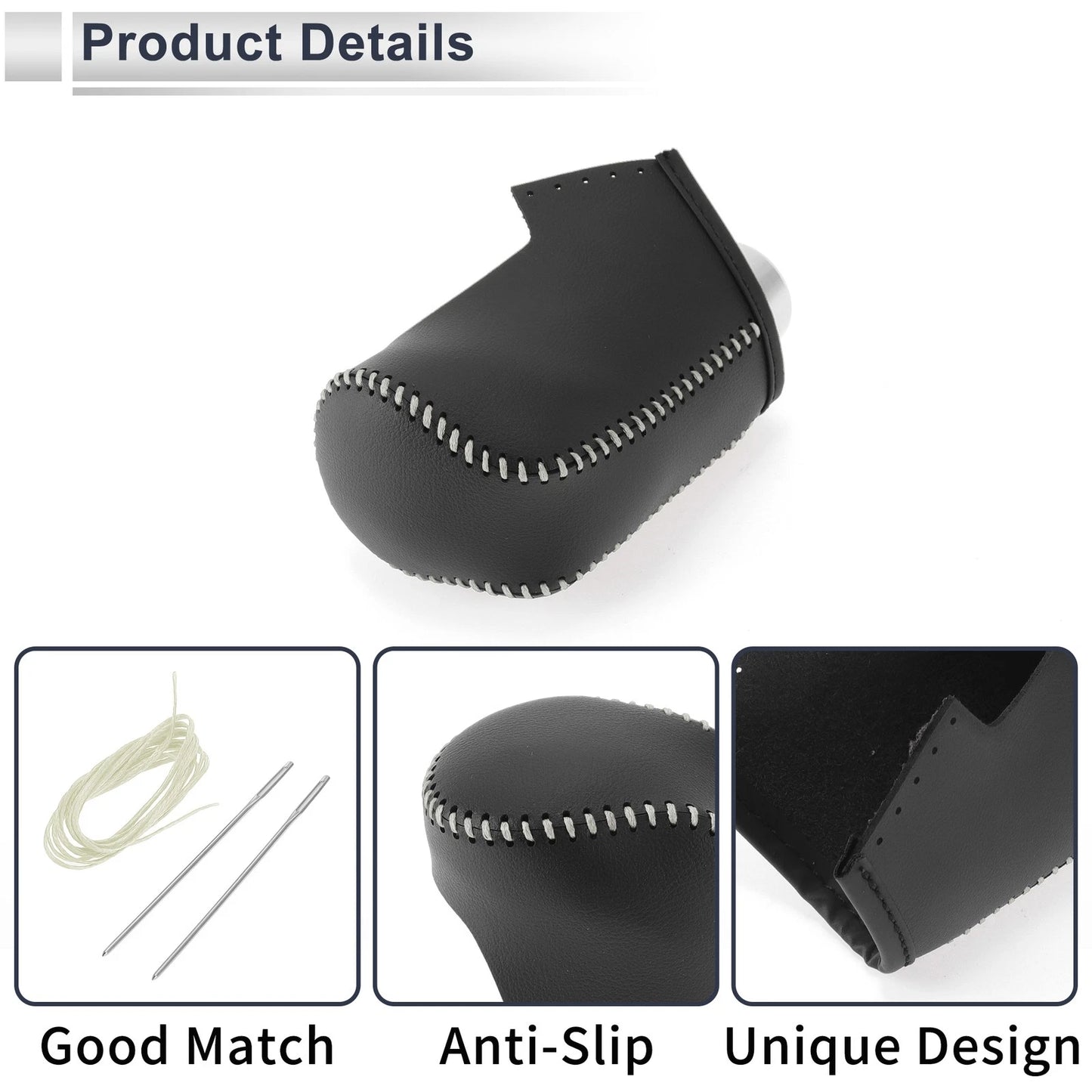 Car Gear Shift Knob Cover for Mazda CX-30 (2020-2021) Black Beige