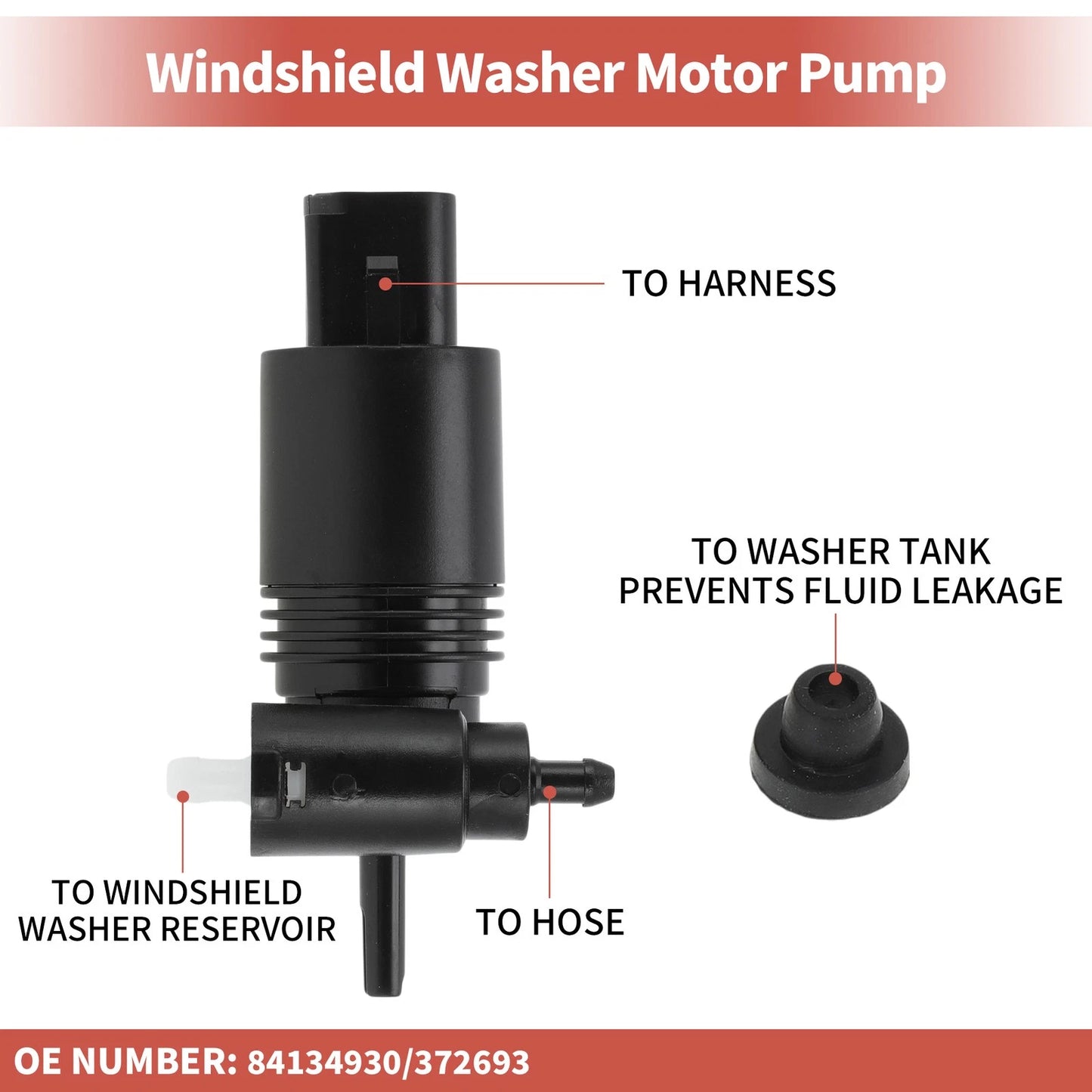 Windshield Washer Pump for Cadillac Equinox