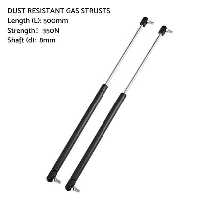 500mm Gas Struts 350N for Caravans, Trailers, Canopies, Toolboxes