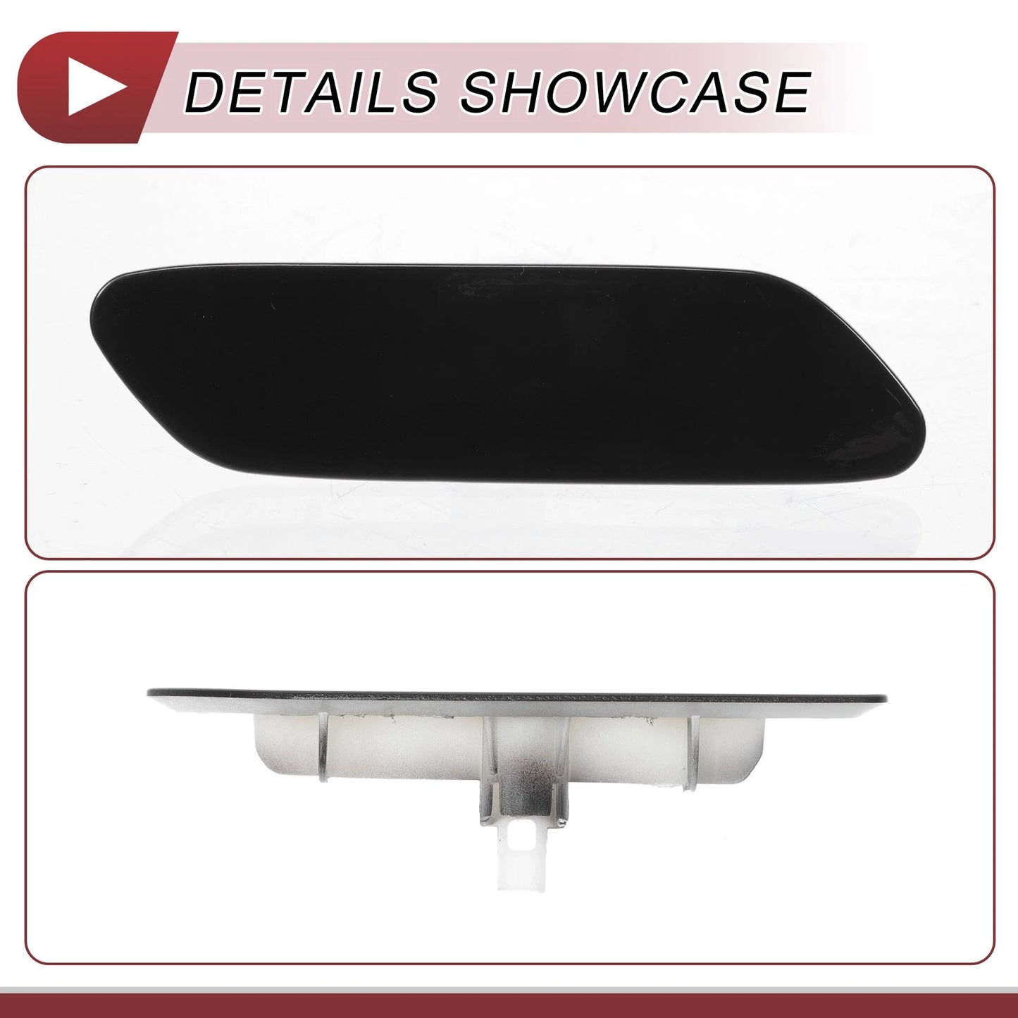 Front Right Washer Nozzle Cover for Lexus RX350 (2016-2019) Black 1 x Cap