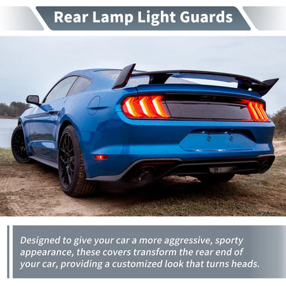 Tail Light Protector Trim Covers  for Ford Mustang (2024-2025) Smoked Black