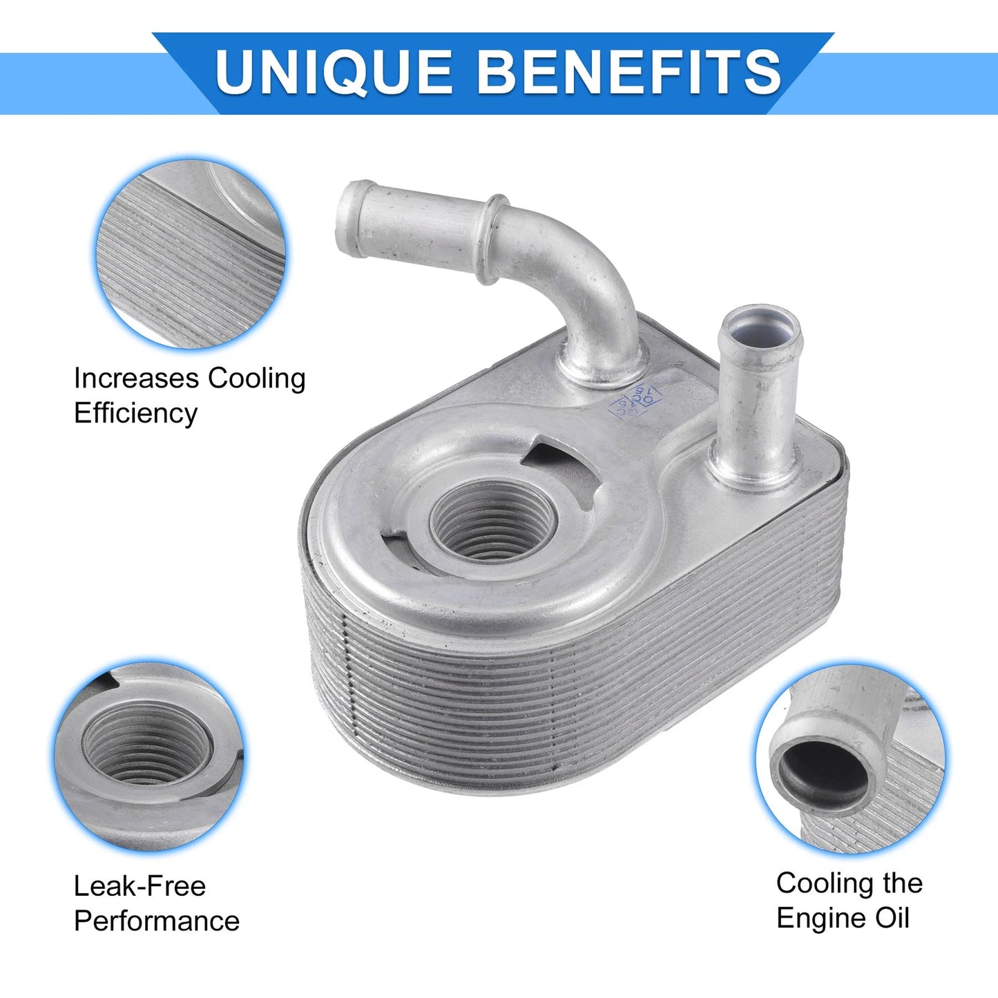 Engine Oil Cooler for Ford Fiesta (2011-2013) with Bolt