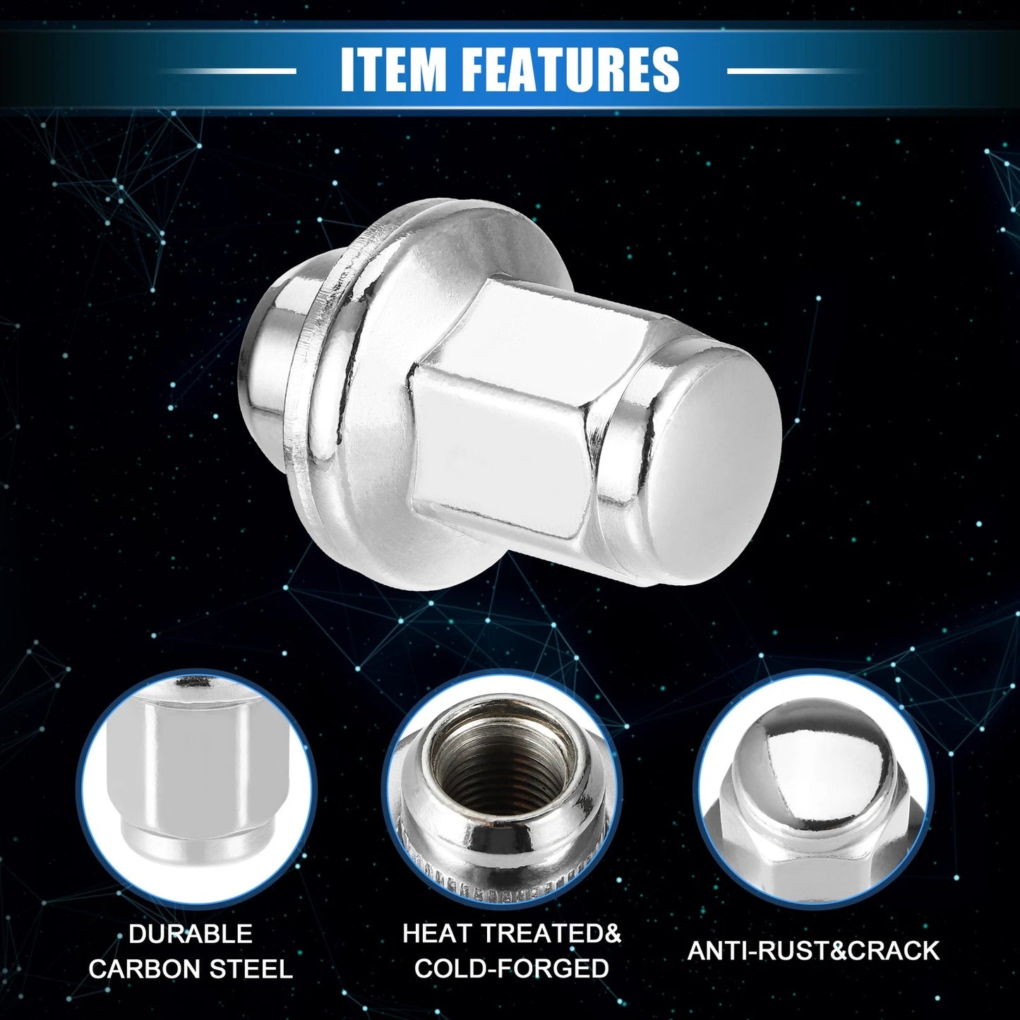 10 x Wheel Lug Nuts for Toyota Tundra Sequoia M14x1.5 (2000-2023)