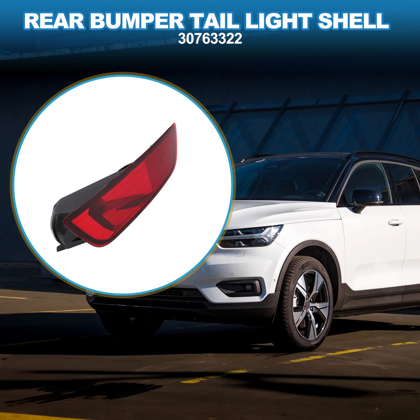Left Rear Bumper Tail Light Shell for Volvo XC60 (2008-2013)