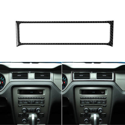 Carbon Fiber Parts Center Air Outlet Vent Trim Fit For Ford Mustang 2009-2013
