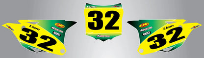 Custom Number Plate Graphics for Kawasaki KX 85 (2014 - Present)