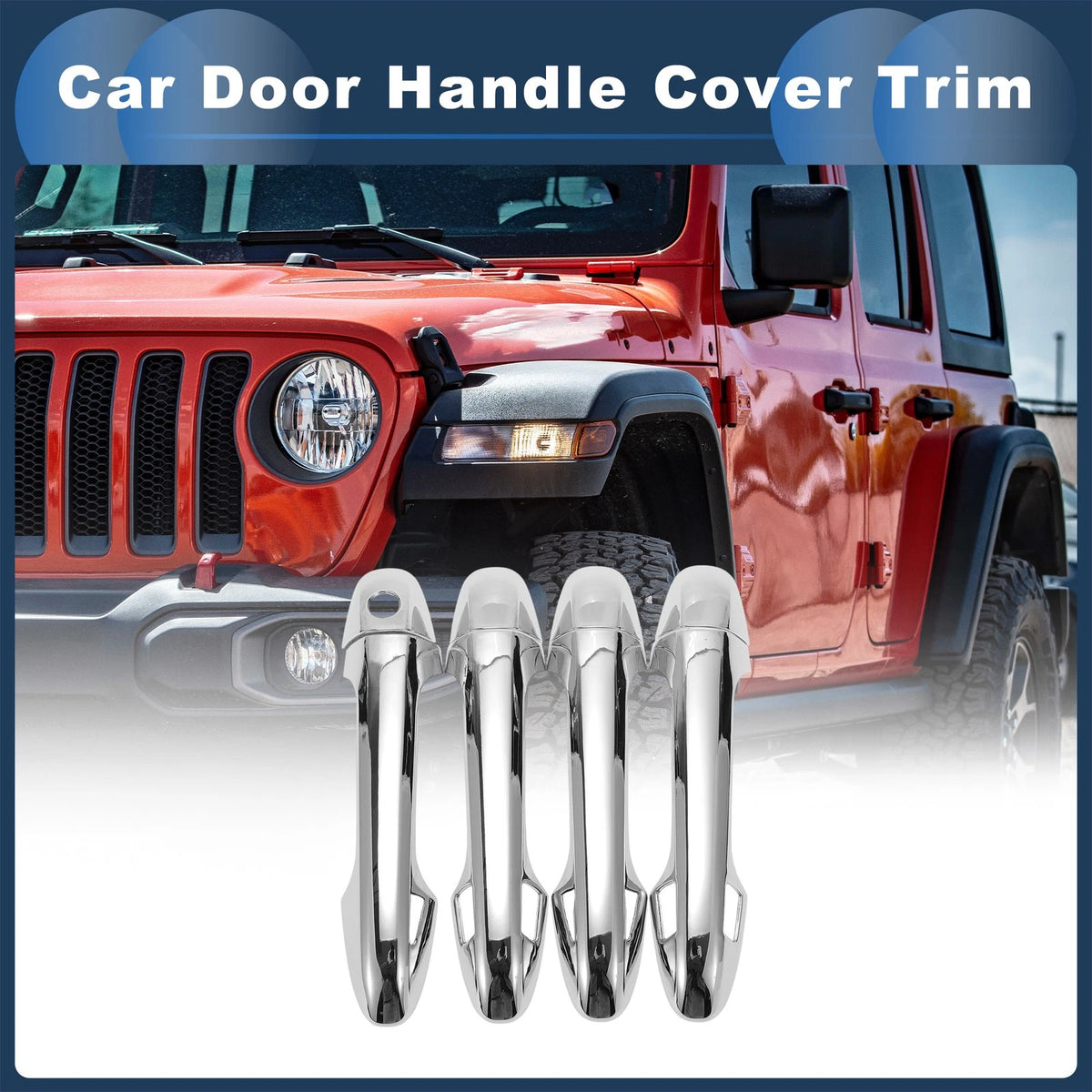 Smart Car Door Handle Cover Trim for Toyota Highlander (2014-2019)