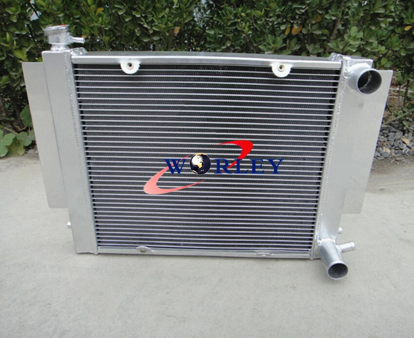 Aluminum Radiator & Shroud & Fan & Oil Cooler for Mazda RX2 RX3 RX4 RX5 RX7 (1970-1985)