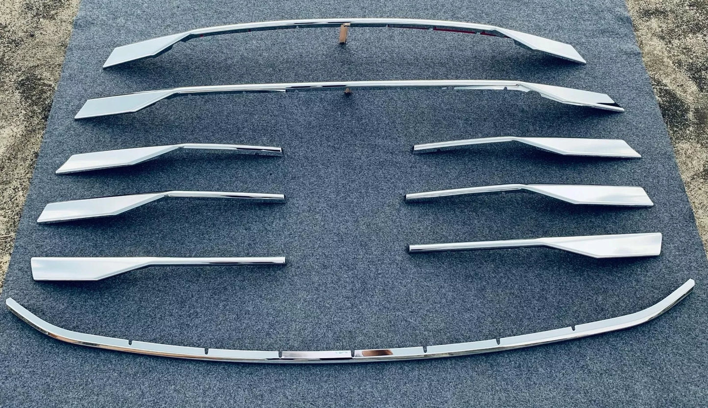 Front Grilles Center Molding Cover Trim 9 x For Toyota Sienna (2021-2023)