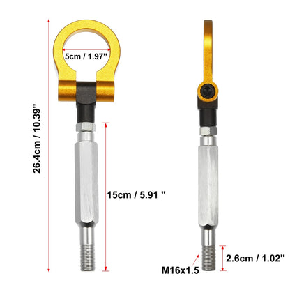 Gold Tone Front Bumper Tow Hook Ring for Subaru