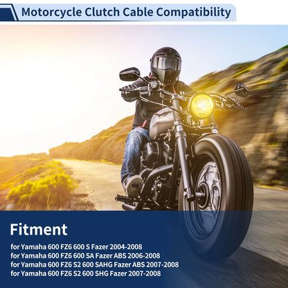 Motorcycle Clutch Cable 1Pc for Yamaha FZ6 Fazer (2004–2008)