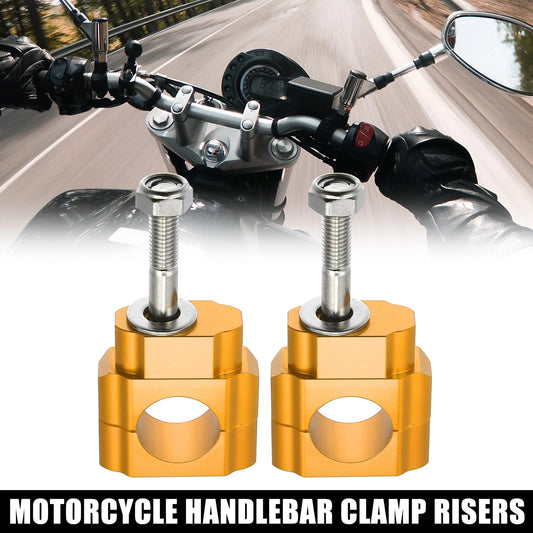 2 x Handlebar Bracket Clamps Fit 1-1/8" 28mm Bar for Motorcycle