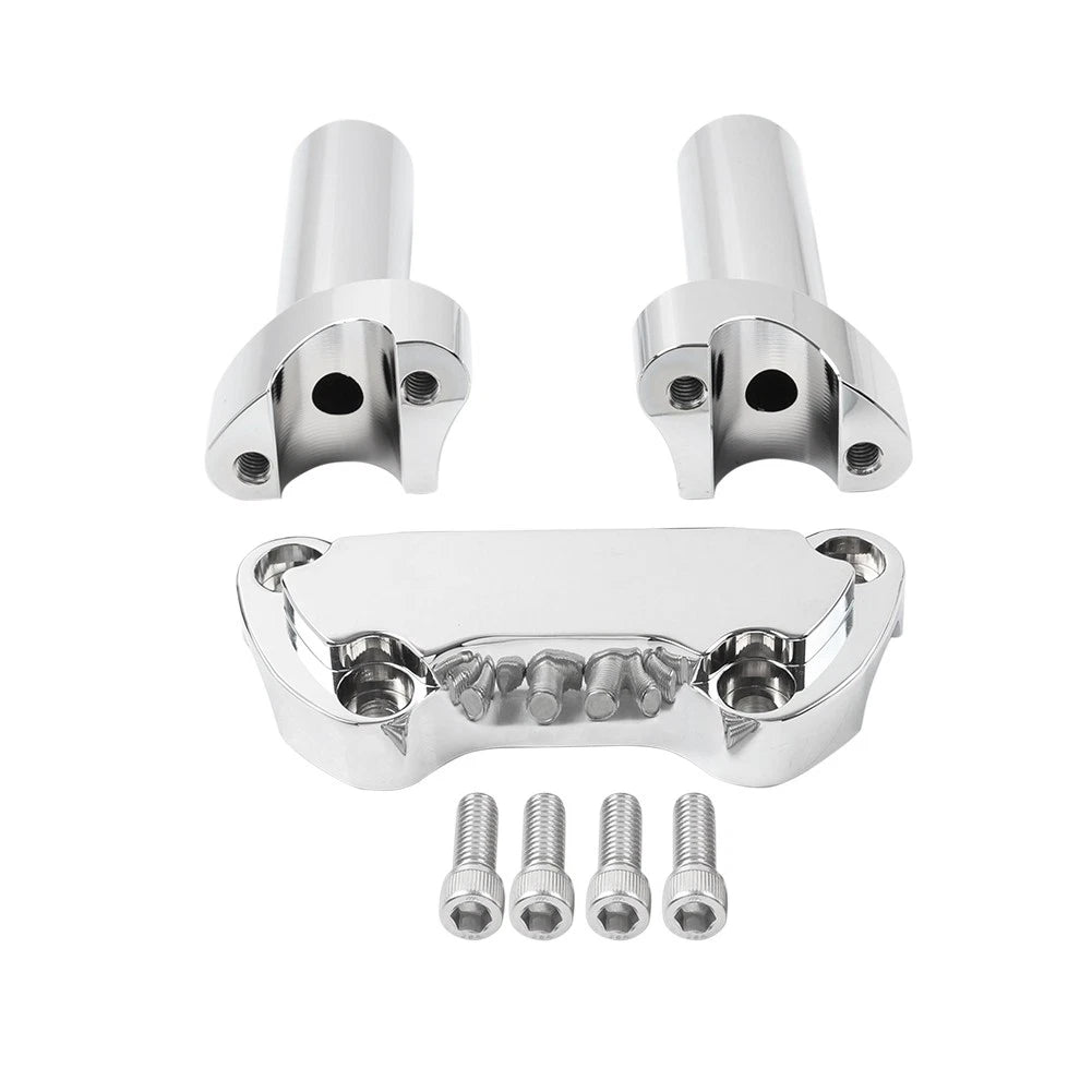 4" Risers 1" Handlebar Clamp for Harley Fat Boy Low Rider Softail (2007-2017)