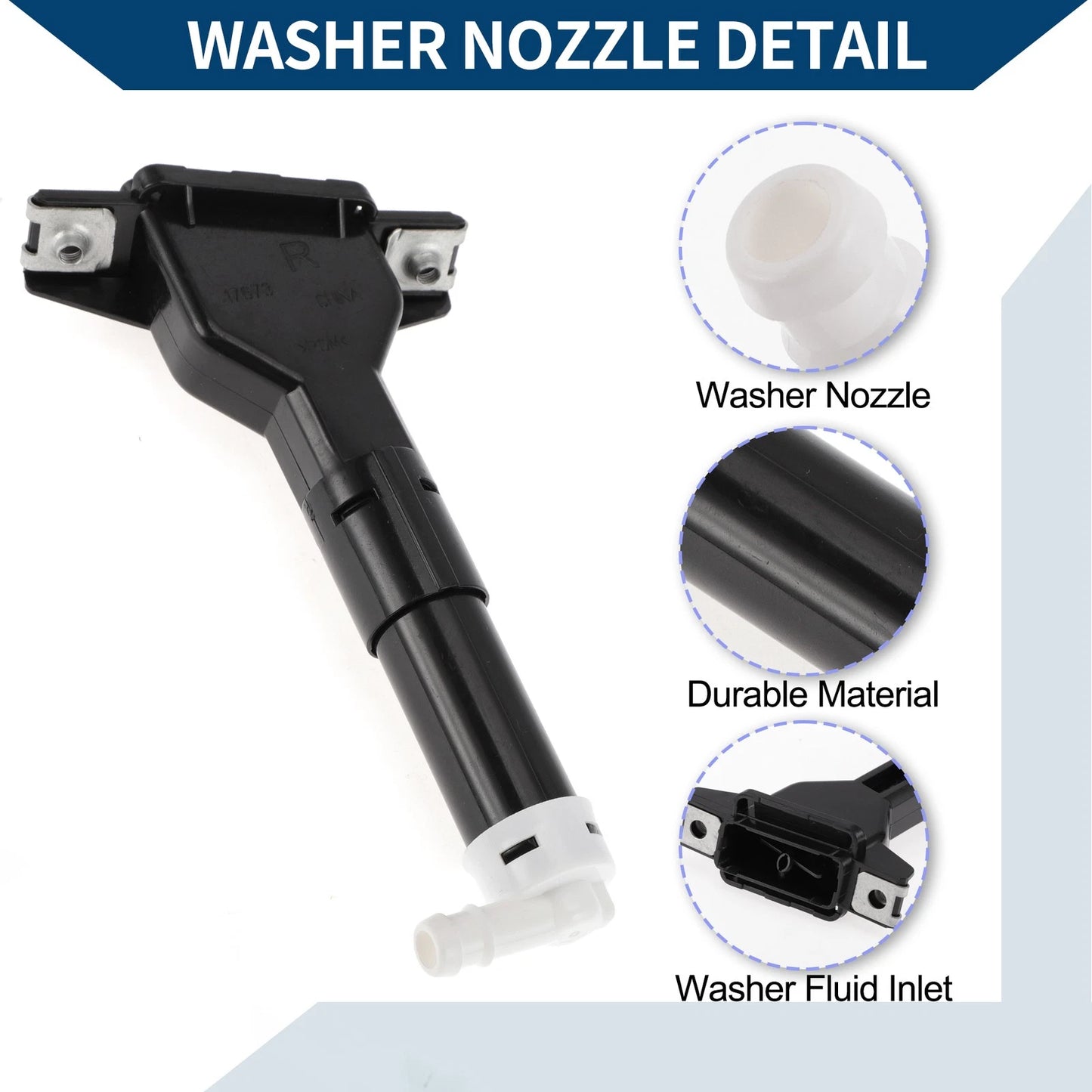 Headlight Washer Nozzle for Honda Civic (2005-2011) 1 x