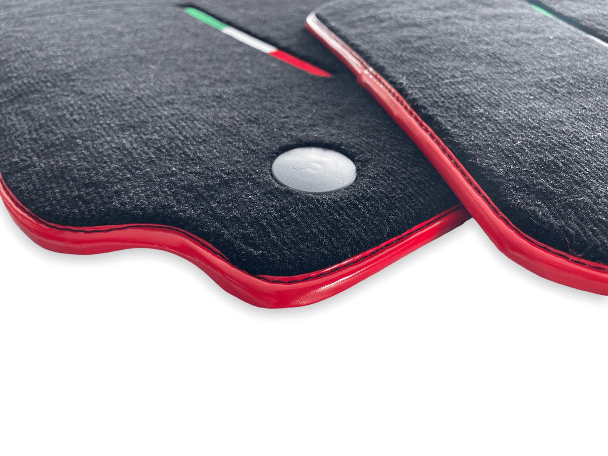 AutoWin Black Floor Mats for Ferrari F8 Spider (2019-2023)