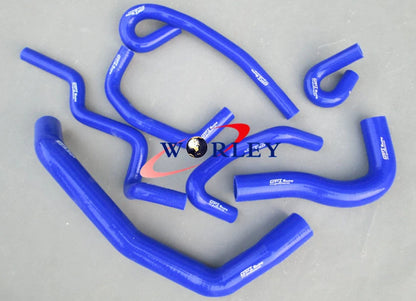 Blue Silicone Radiator Hose for Nissan Skyline R33 R34 GT-S GT-T (1995-2002)
