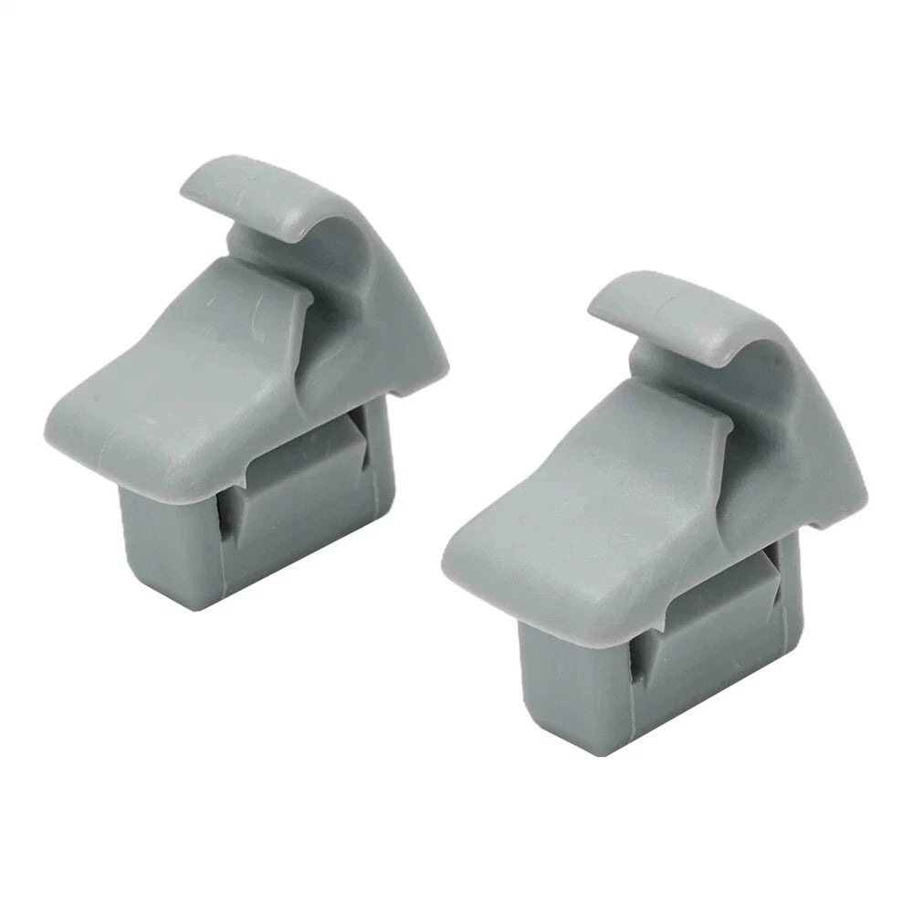 Car Sun Visor Holder Clips Grey for Lancer, Outlander (2007-2017)