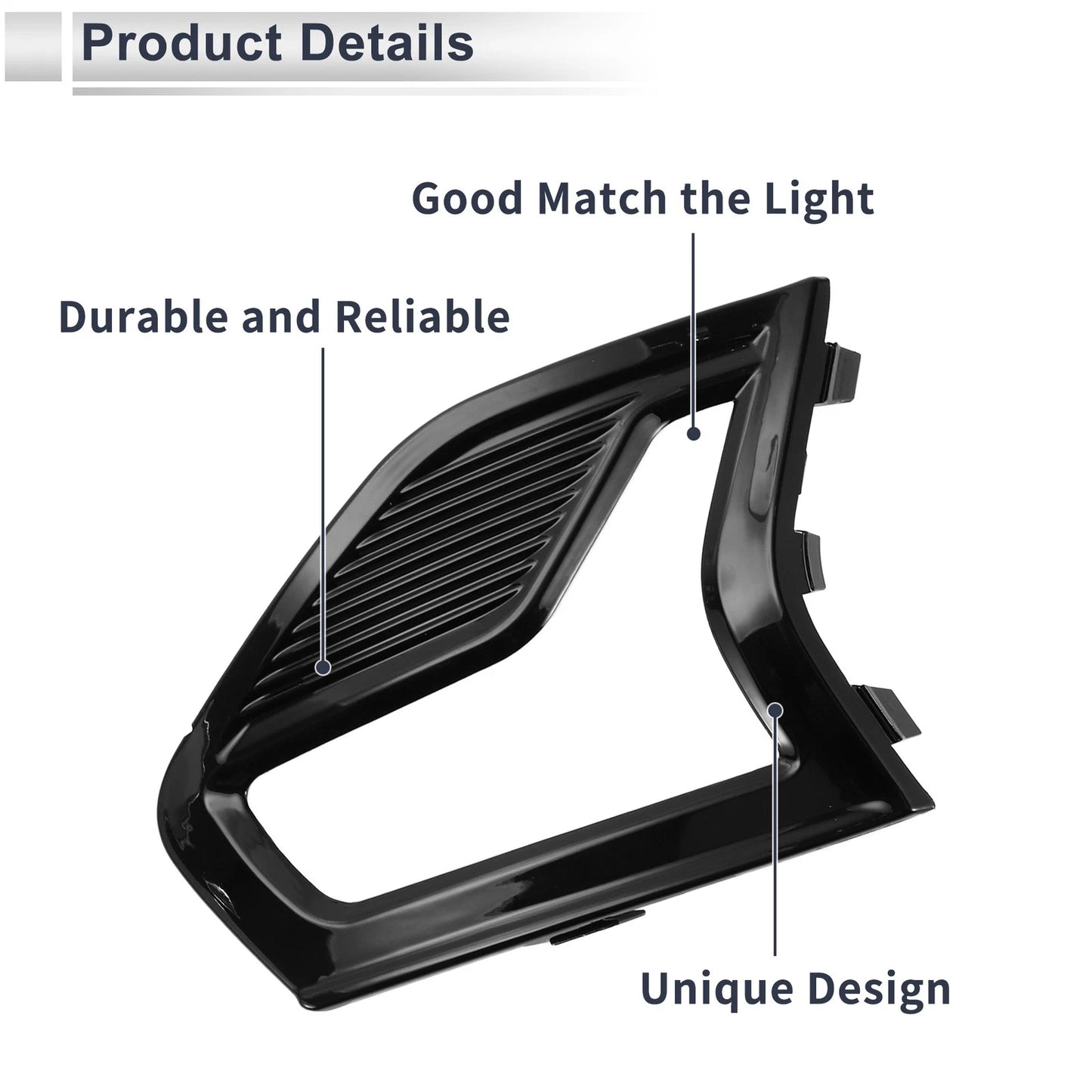 Front Left Fog Light Grill for Ford Fusion (2019)