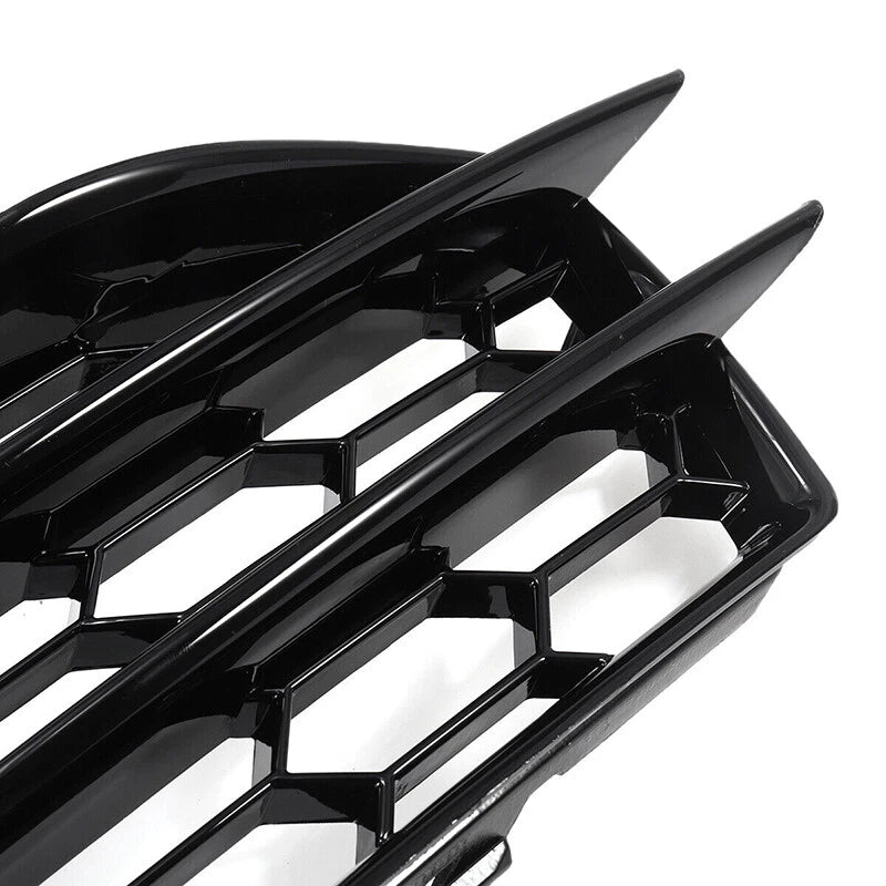 Front Fog Light Grille Cover for Audi A3 8P S Line (2009-2012) Black