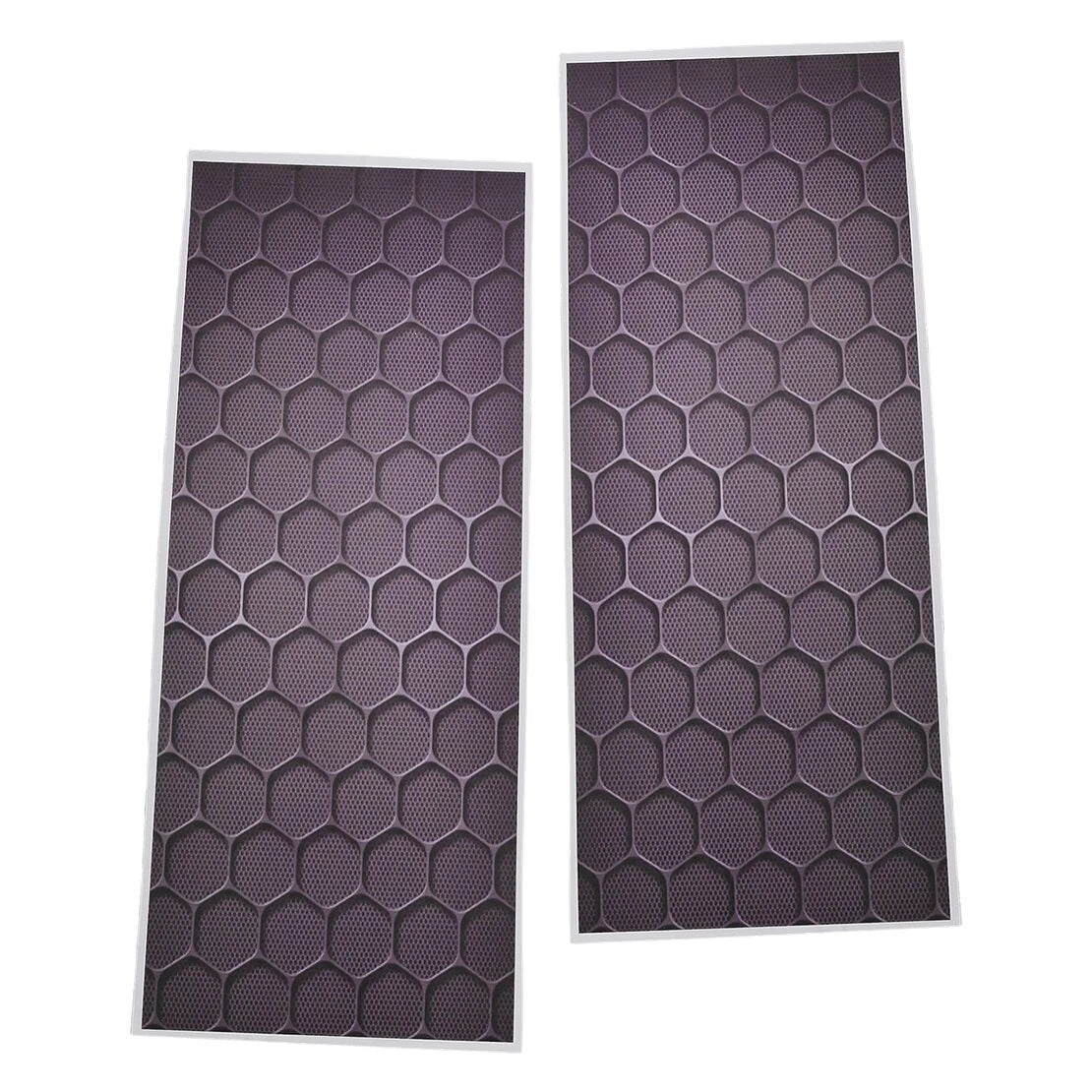 Black 3D Honeycomb Car Window Door Center Pillar Post Scratch Covers