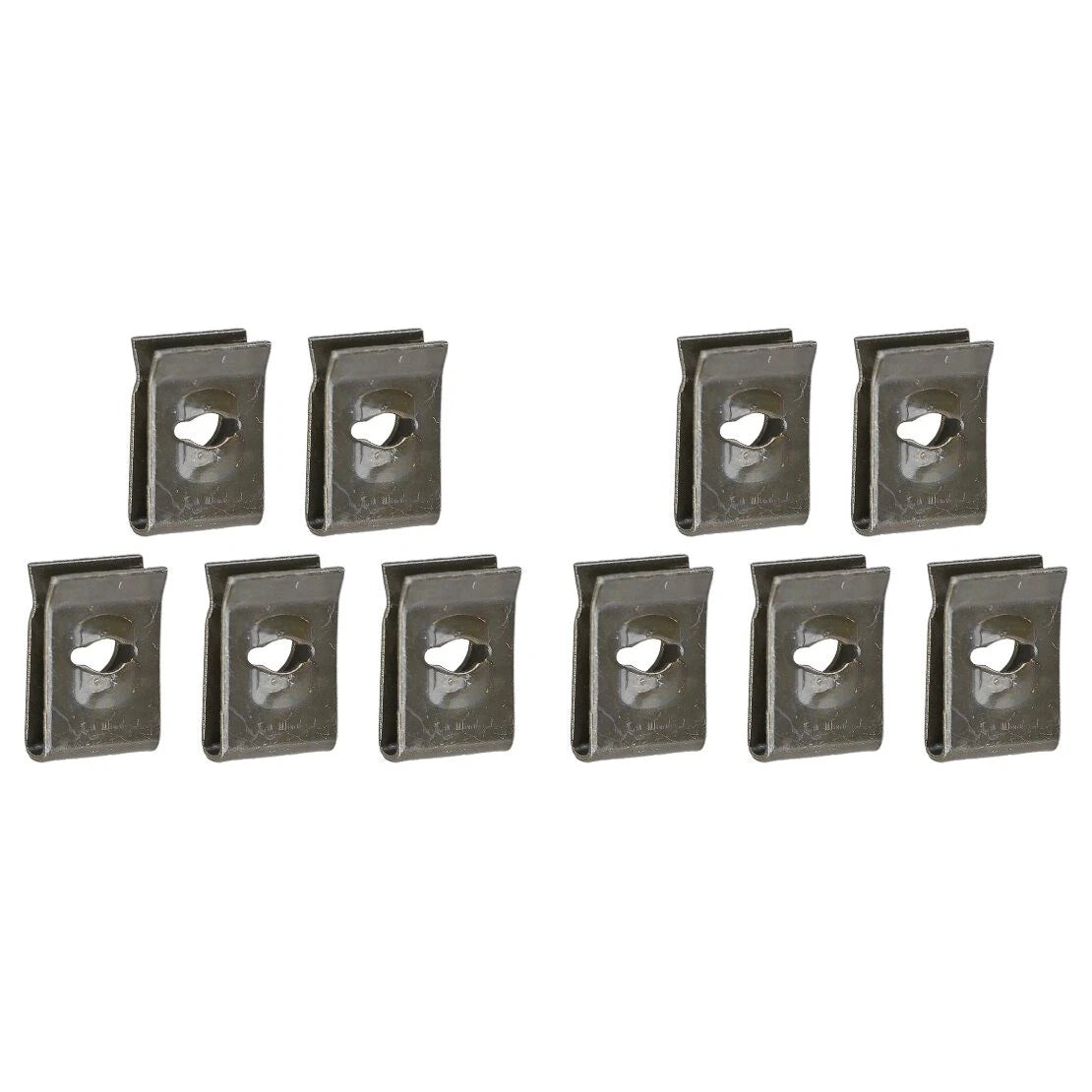 10PC U-Type Groove Clips for Car Bumper Inner Fender Wheel Retainer