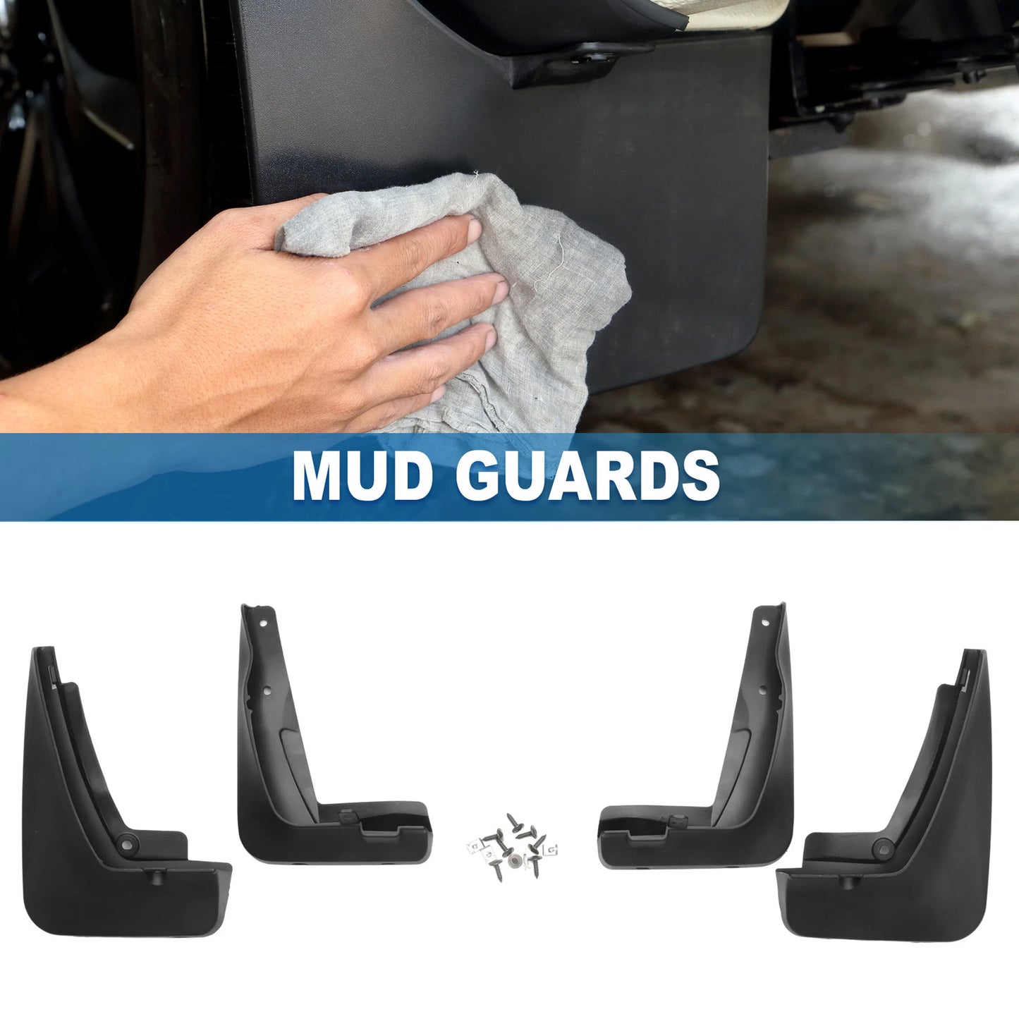 Mud Flap Splash Guards for BMW 318is 318i 318ti 320i 323Ci 323i 330xi (1992-2006)