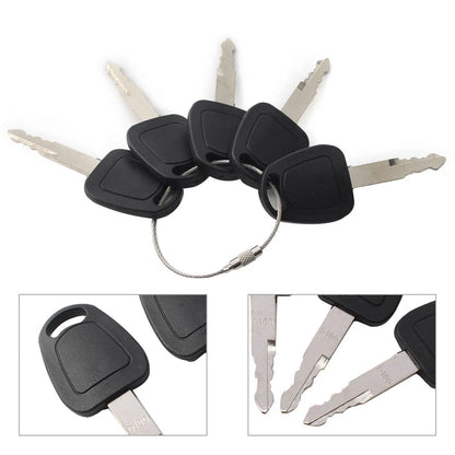 5 x Keys for Daewoo Doosan Excavator Models Heavy Equipment