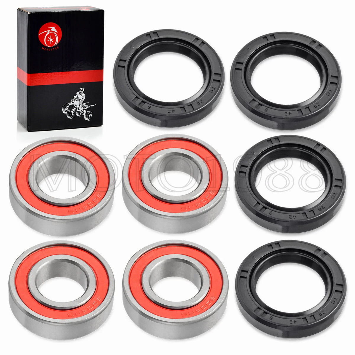 Front Wheel Bearings & Seals Kit for HONDA FourTrax 200 TRX200D (1990–1997)