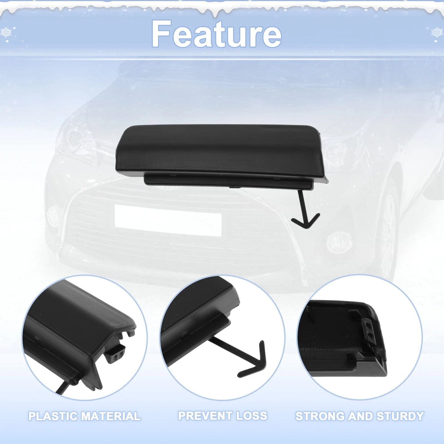 Left Front Tow Hook Cover for Toyota Avensis (2015-2018)