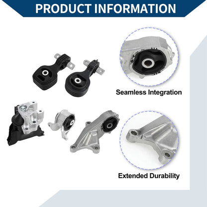 Engine Motor Mount Set for Honda CR-V 2.4L L4 (2007-2011)