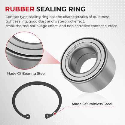 Front&Rear Wheel Bearings Kit for Polaris Sportsman 570/X2/SP/Touring (2014–2023)