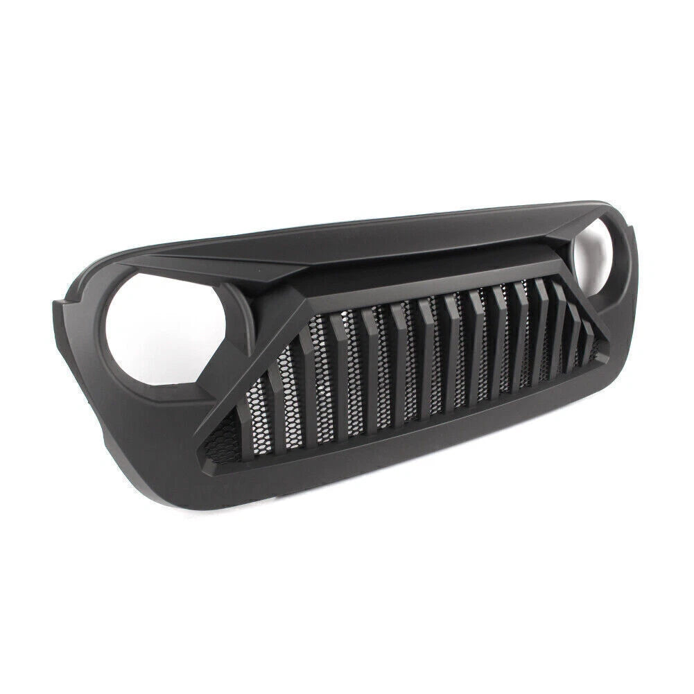 Front Upper Bumper Mesh Grille for Jeep Wrangler JL 2/4-Door (2018-2019)