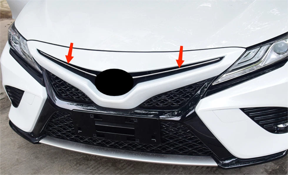Steel Front Center Hood Grille Cover for 2018-2020 Toyota Camry SE/XSE