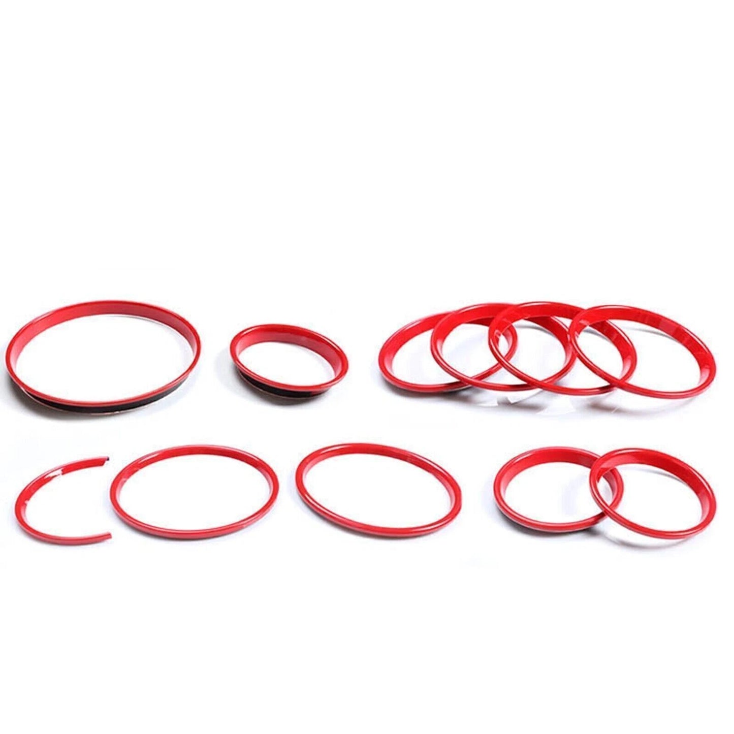 11pcs Red Dashboard Ring Covers for BMW MINI Cooper F55 F56 (2014-2023)