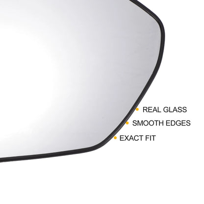 Right Side White Glass Mirror with Back Non-Heated for Hyundai Tucson (2022-2024)