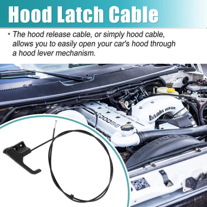1 x Hood Release Cable for Chrysler