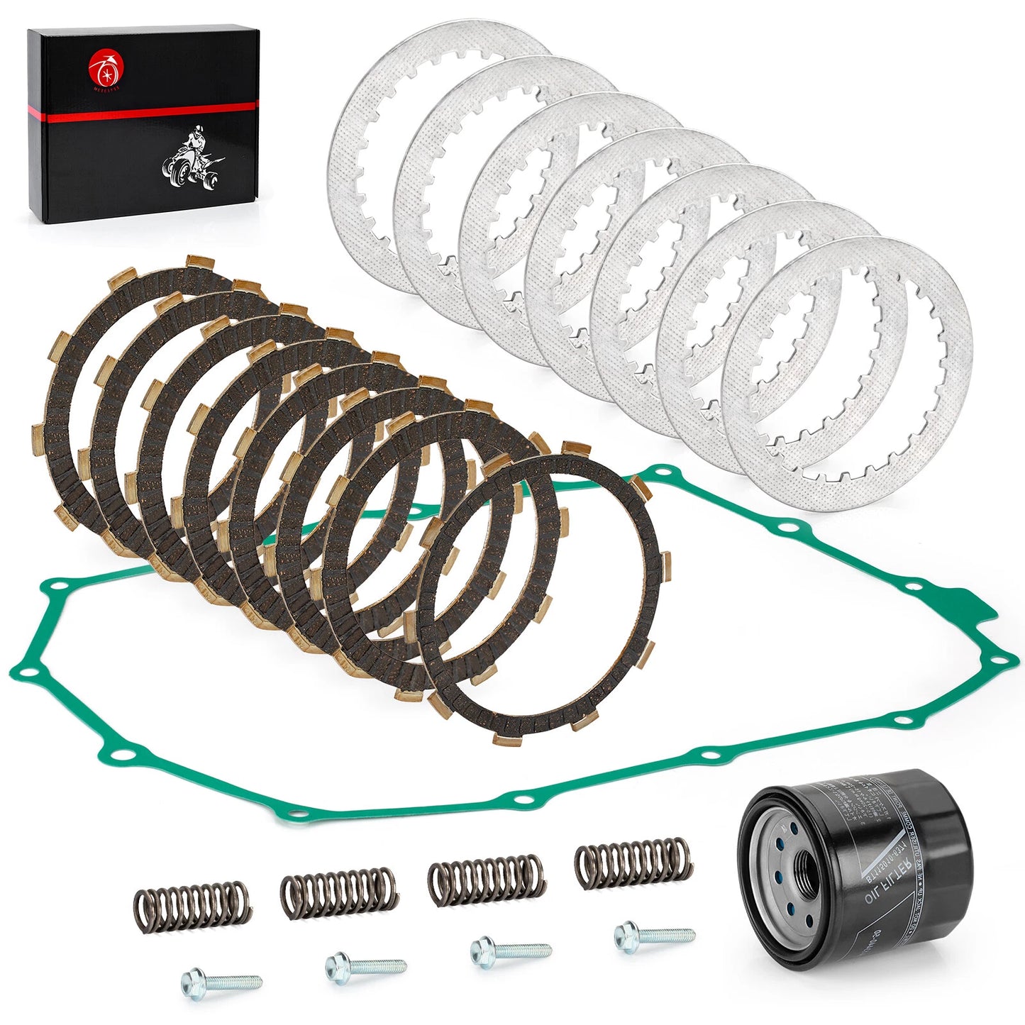 Clutch Friction Steel Plates Kit for Honda Shadow ACE 750 VT750C (1998–2003)