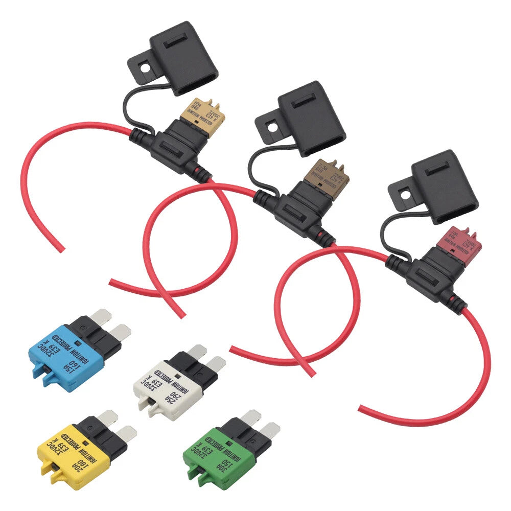Fuses Blade Circuit Breaker with Holder for Universal Car Truck