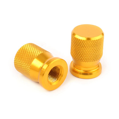 Gold Universal Tyre Air Valve Caps for Car Truck Motorcycle Bike